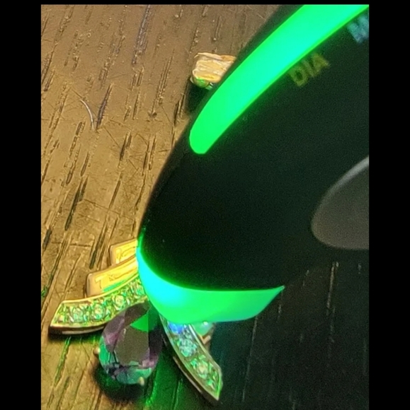 Pendant Amethyst Diamond 14k Yellow Gold  Charm 4.7 grams - Picture 10 of 16